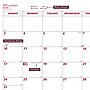 2027 Brownline Classic 22" x 17" Monthly Desk Pad Calendar, White/Burgundy (C1731)~#|#~71075C8B-AF91-4110-97B715373CFF4FE1_sc7