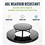 Alpine Industries Rain Bonnet Trash Can Lid, 38 Gallon Trash Cans, Black (479-38-A)~#|#~7116233A-1E34-4B8A-82724AEF58BCAD64_sc7