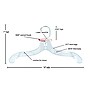 Nahanco 14" Plastic Super Heavy Weight Dress Hanger, Clear, 100/Carton (414)~#|#~711CD56C-55AC-488D-91E66AA92E90C940_sc7