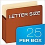 Pendaflex 10% Recycled Reinforced File Pocket, 3 1/2" Expansion, Letter Size, Redrope, 25/Box (1524EOX)~#|#~7140B3CC-BB41-4318-88A0E460AE7B3D2E_sc7