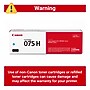 Canon 075 Cyan High Yield Toner Cartridge, Prints Up to 2,500 Pages (6368C001)~#|#~7147B9FD-AA85-40D2-941D1DCBA9B9BFAE_sc7