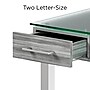 Union & Scale™ Prestige 47"W Glass Computer and Writing Desk, Gray (UN56948)~#|#~7162299F-DF1D-4624-98E0AF81E900EDFD_sc7