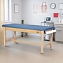 Viva Comfort Aristo Wood H-Brace Physician Exam Table with Paper Cutter and Holder, 500lbs. Capacity, Blue (ADI996-HBFP-BLU)~#|#~716552A0-1B99-4E12-84EA2DD57DB5EDD1_sc7