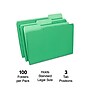 Staples File Folders, 1/3-Cut Tab, Legal Size, Green, 100/Box (ST224584-CC)~#|#~7165B4F2-B1ED-4388-98E0DFD990225035_sc7