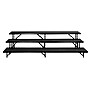 NPS 3-Level Straight Standing Choral Riser, 54"W x 60”-72”L x 24"H, Black Carpet (RS3LC10)~#|#~71697797-9AAC-49FE-8CE68F003B926FFD_sc7