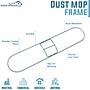 BISON LIFE 48" Metal Dust Mop Frame, Silver, 12/Pack (BPES-MDMF-48-12)~#|#~717A2237-A464-4208-B5769AB201FC6318_sc7