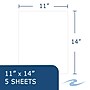 Roaring Spring Paper Products White Posterboard, 11" x 14", 5 Sheets/Pack, 24 Packs/Case (48003CS)~#|#~717F6366-2BA2-4E75-AC38C0FE535EBDE3_sc7