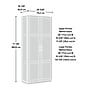 Sauder Select 71"H Storage Cabinet with 4 Shelves, Black (433933)~#|#~71AB7D60-7329-4EF9-8BF3FEDA9E4404D5_sc7