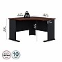 Bush Business Furniture Cubix 48"W Corner Desk, Hansen Cherry/Galaxy (WC90466A)~#|#~71B8467A-510B-4B42-80DB810B8D4F129A_sc7