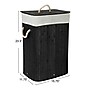 Household Essentials 19-Gallon 1-Section Hamper with Lid, Bamboo, Black (HE1222)~#|#~71BC91D0-C7F3-407A-8FCF7DD58EAB13F4_sc7