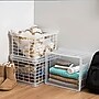 Iris File Storage Durable Plastic Crate, Letter/Legal Size, Clear, 9/Carton (270011CT)~#|#~71DDFD84-5237-41FD-82EFE8BF65C08369_sc7