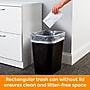 Coastwide Professional™ Indoor Trash Can Without Lid, Black Soft Molded Plastic, 7 Gallon (CW56429)~#|#~71E5CE74-E865-4092-B04F32FC21C5437D_sc7
