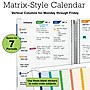 Global Printed Products Deluxe Spring Floral 8.5" x 11" Academic Planner, Plastic Cover, Multicolored (NAD-UNDTP-30)~#|#~71FE09B7-407B-4A6A-8CD5BE5D9C54FA51_sc7