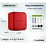 Alpine Industries Hemlock 110/120V Automatic Hand Dryer, Red (400-10-RED)~#|#~71FFB550-99F7-4AA0-80E9B9A9A99CA430_sc7