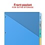 Staples Write & Erase Plastic Dividers with Pockets, Multicolor, 5-Tabs (ST63074)~#|#~72089CBE-BB4E-4817-A57EBCDF5DE31679_sc7
