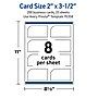 Avery Rectangle Single Rounded Corner Business Cards, Matte White, 200/Pack (19479398868)~#|#~720BAB25-C778-43BF-BA708495A9A5DB17_sc7