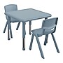 Flash Furniture Emmy Square Activity Table Set, 24" x 24", Height Adjustable, Dusty Blue (YCX232SQRTBDTBR)~#|#~722C6FD3-0AB9-4CBE-B6377019C00E507D_sc7