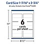Avery Integrated Cards, 1-7/16" x 3.75", Glossy White, 60/Pack (95289)~#|#~7241E456-94F1-42EA-A44BFC28B41A8170_sc7
