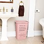 Mind Reader Slim Tapered Hamper with Lid, Plastic, Pink (SWHAMP50-PNK)~#|#~7244140E-B59D-40E6-8A7431E542AF7B9E_sc7