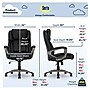 Serta Garret Ergonomic Bonded Leather Swivel Executive Office Chair, Midnight Black (43520A)~#|#~724BBBC8-2C1C-4B18-BB207DE352F6E022_sc7
