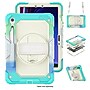 SaharaCase Raider Series Heavy Duty Case with Hand Strap for Galaxy Tab S10 Lite (2025),Tab S10 FE/S9/S9 FE, Iridescent Blue~#|#~72618F6A-7BB6-4D80-B57FD32C2A77A1A1_sc7