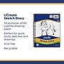Pacon Art 1st Sketch Diary, 9" x 6", White, 70 Sheets/Pad (4790)~#|#~726B1F06-7A48-4EE6-90626518D1E49A73_sc7