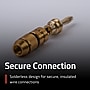 Fluance Banana Plug 24K Gold-Plated connectors 16 to 12 AWG Speaker Wire, Pair~#|#~727A4174-0285-43A5-910507BD10DE5FEE_sc7