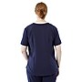 Medline Lex AVE Women's 3-Pockets V-Neck Scrub Top, Navy, X-Large (4802NVYXL)~#|#~72873ABD-B4D5-4AF4-AEDF7B0D0A088590_sc7