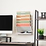 Mind Reader 5-Compartment Mountable Plastic Vertical File Storage, Beige (WALLANCH-BEI)~#|#~7289144C-ED99-404B-82812AF7C8E4E468_sc7