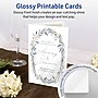 Avery Integrated Cards, 5.5" x 8.5", Glossy White, 25/Pack (95352)~#|#~72A0E012-C537-4DD6-B54C5EAB2309BA9B_sc7