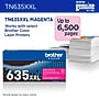 Brother TN635XXL Super High Yield Magenta Toner Cartridge, Prints Up to 6,500 Pages (TN635XXLM)~#|#~72B3DB1B-403C-428F-96BD4BDD6CE2ADCA_sc7