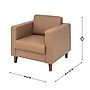 Flash Furniture Hercules Artemis LeatherSoft Reception Chair, Cognac (ZB89211SCOGNAC)~#|#~72E1F8ED-5257-477C-87DC83CEF96693FC_sc7