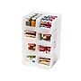 Iris Medium Stackable Plastic Storage Bin, 5" x 6"x 11", 1.6 Qt., Clear, 8/Carton (200528CT)~#|#~72E8F7E9-067E-487A-B3B13B320F49C277_sc7