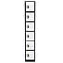 AdirOffice 72" 6-Tier Black and White Storage Locker (ADI629-206-B-W)~#|#~72F75D8E-2A9F-4523-AA303F04273419D0_sc7