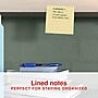 Staples Ultra Sticky Notes, 4" x 4", Stardust Collection, Lined, 100 Sheets/Pad, 6 Pads/Pack (ST62891)~#|#~72F9B5B5-A1C3-48EF-AF086FA91C38E0EF_sc7