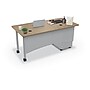 MooreCo 60"W Avid Modular Single Pedestal Instructor Desk, Buka Bark (91774-7982-7982)~#|#~72FF4921-26B5-49D9-928F83F69F9123E2_sc7