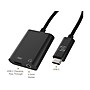 scosche strikeLINE USB-C to 3.5mm/USB-C Audio Adapter, Male to Female/Female, Black (CAAP-SP)~#|#~7310EFAD-4B3C-44C3-B36F8CA1D936D7B0_sc7