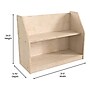Flash Furniture Bright Beginnings Display Shelf Unit, 24.5"H x 31.5"W x 11.75"D, Brown (MK-KE19226-GG)~#|#~731A35B1-3859-43A2-8F3D9320DDF5776E_sc7