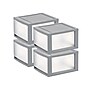 Iris Storage Drawer, Gray/Translucent White, 4/Pack (500161)~#|#~731B0351-630E-4CE8-A195CF331D35EE07_sc7