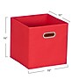 Household Essentials Medium Folding Fabric Storage Bin, 11" x 11"x 11", 23 Qt., Red, 6/Pack (825-1)~#|#~733E1DB3-C694-446F-BE38238A54B8C1A8_sc7