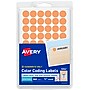 Avery Color-Coding Labels, 1/2 " Dia, Neon Orange, Non-Printable, 840 Labels/Pack (5062)~#|#~7358A6E8-1362-41D2-942883ED3B83A7F4_sc7