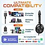 Delton 32Y MS Teams Noise-Canceling On-Ear Computer Headset, USB Type-A & Type C, Black (DWH32Y) ~#|#~73672C8D-80DE-40D6-8A861F1F016E4748_sc7