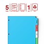 Staples Write-On Dividers, 5-Tab, Assorted Colors (13512/23180)~#|#~73672E5B-D685-4430-854FF15A3A9EEA3F_sc7
