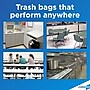CloroxPro Glad ForceFlex 13 Gallon Tall Kitchen Trash Bag, 23.75" x 24.88", Low Density, .72 mil, Gray, 100/Box (70427)~#|#~736F59DF-E936-4417-AA4F291A992F2A55_sc7