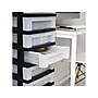 Iris 9-Drawer Standalone Storage, Black/Translucent White (585005)~#|#~7389AEA9-3EAD-46BF-91B41042726C1DEA_sc7