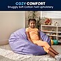 Flash Furniture Cotton Twill Oversized Dot Bean Bag Chair, Lavender~#|#~73BC459A-1EF0-4148-9EB49B10770FE1BF_sc7