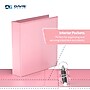 Davis Group Standard View 2" 3-Ring Binders, Blush, 6/Pack (7413-11-06)~#|#~73CFEFD9-44C2-4769-A95278BBC9613D43_sc7