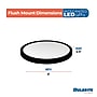 Bulbrite 9" Round 17-Watt 3000K LED Flush Mount Light, 1400 Lumens, Black (773609)~#|#~74099F8C-29DF-49BB-AE4069677F0A2BE1_sc7