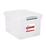 Staples Store & Slide Plastic File Box Latching, Letter/Legal Size, Clear (140167/139997)~#|#~7424B037-024A-4461-98E0E068C1DC98CD_sc7