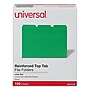 Universal File Folder, Letter Size, Green, 100/Box (UNV16162)~#|#~744710EB-4C11-4BA8-B4EF5F911A483BAE_sc7